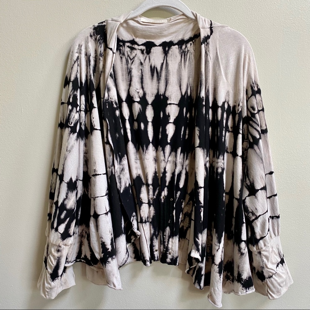 Testimony Los Angeles Tie Dye Dolman Sleeve Wrap Cardigan Size Medium